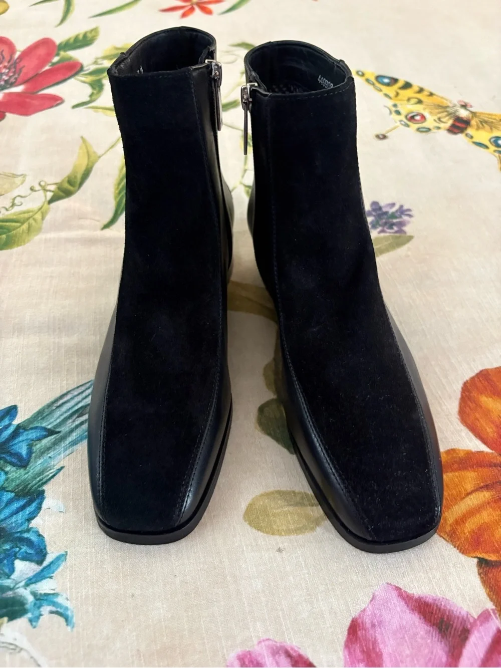 NEW Aquatalia black leather studded ankle boots